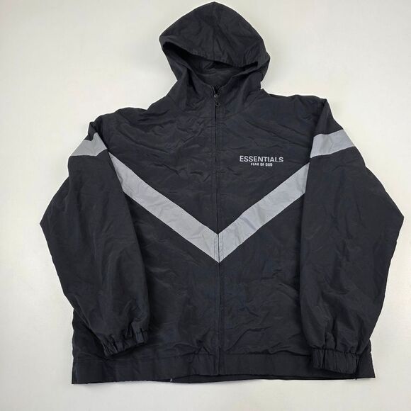 Fear Of God Essentials Rain Jacket Full Zip Mens Size Medium - Picture 1 of 14